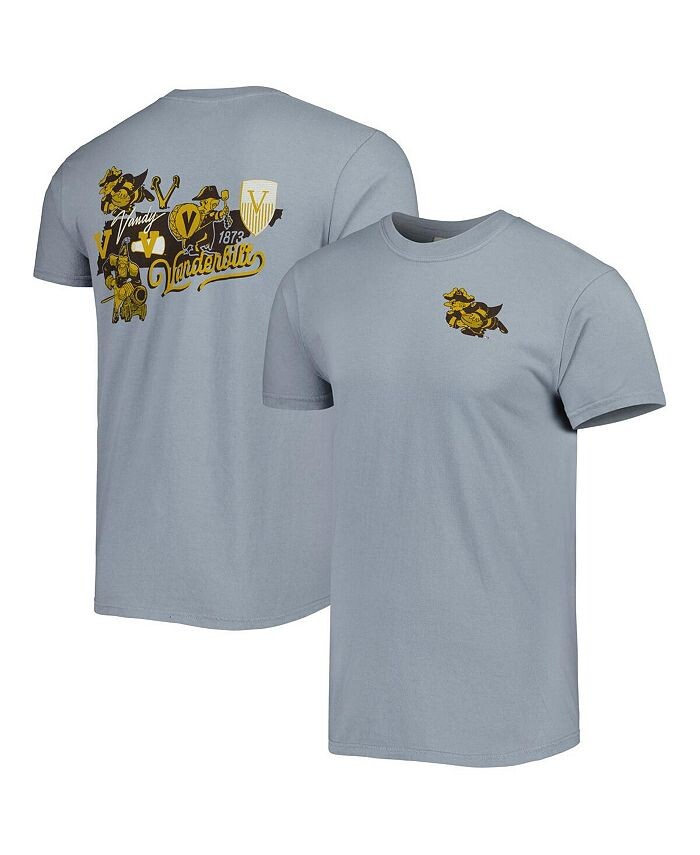 

Мужская графитовая футболка Vanderbilt Commodores College Vault State Comfort Image One, серый