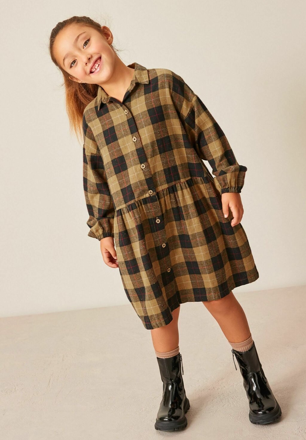 

Летнее платье Check Collar Next, цвет neutral