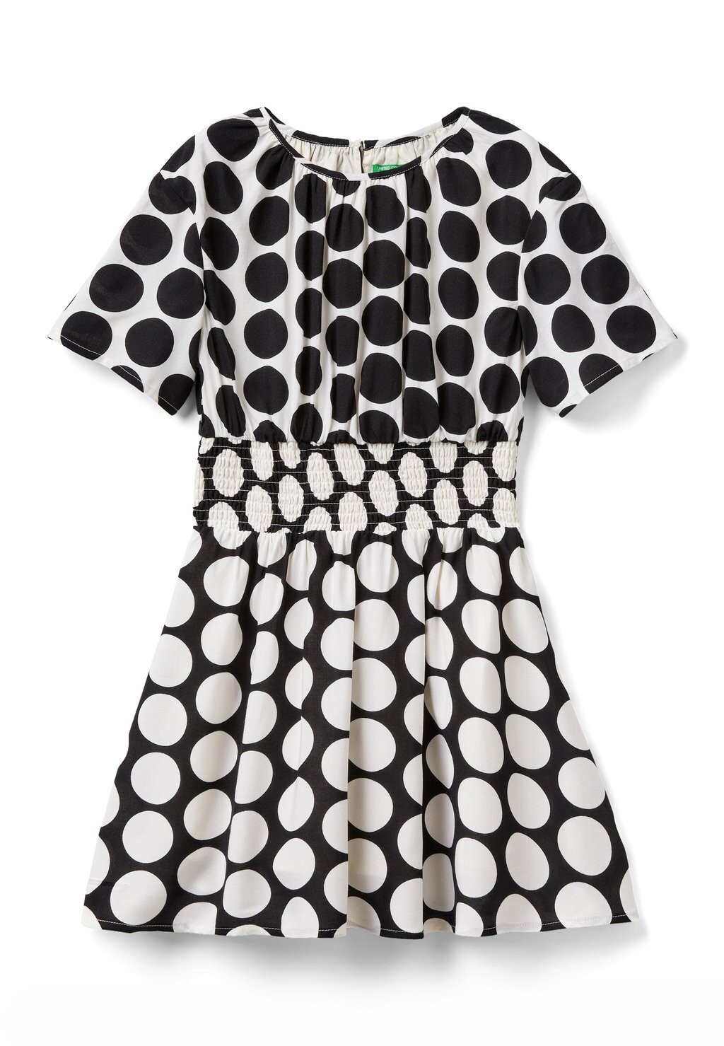 

Летнее платье Flowy Polka Dot United Colors of Benetton, черный