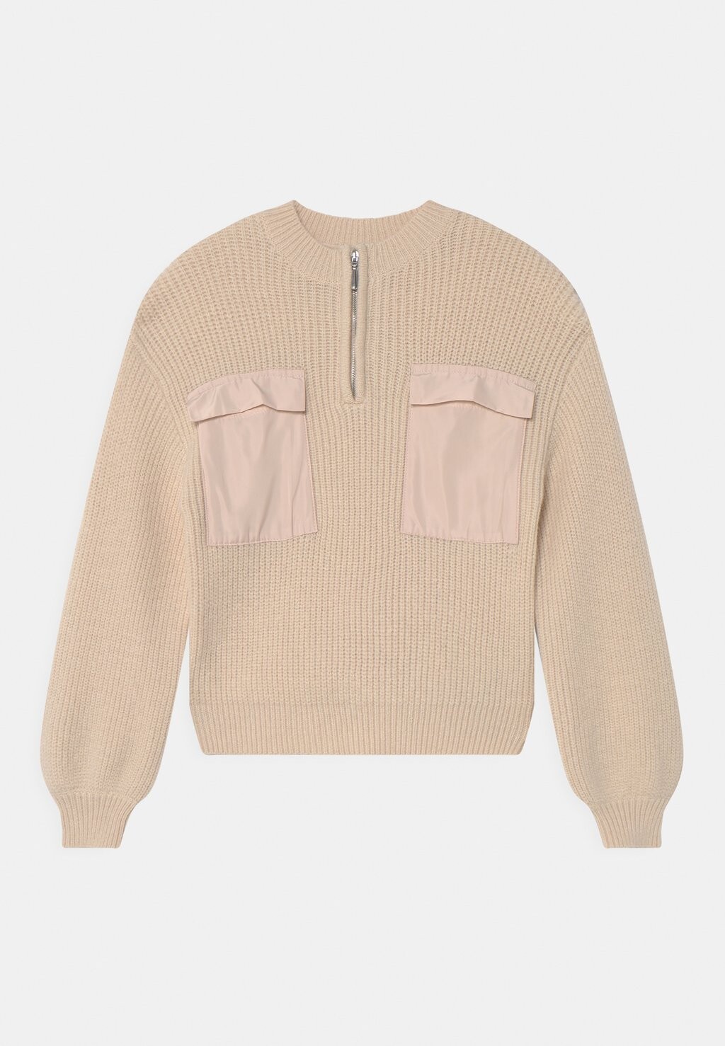 

Вязаный свитер KOGPETRA ZIP HIGHNECK Kids ONLY, цвет pumice stone