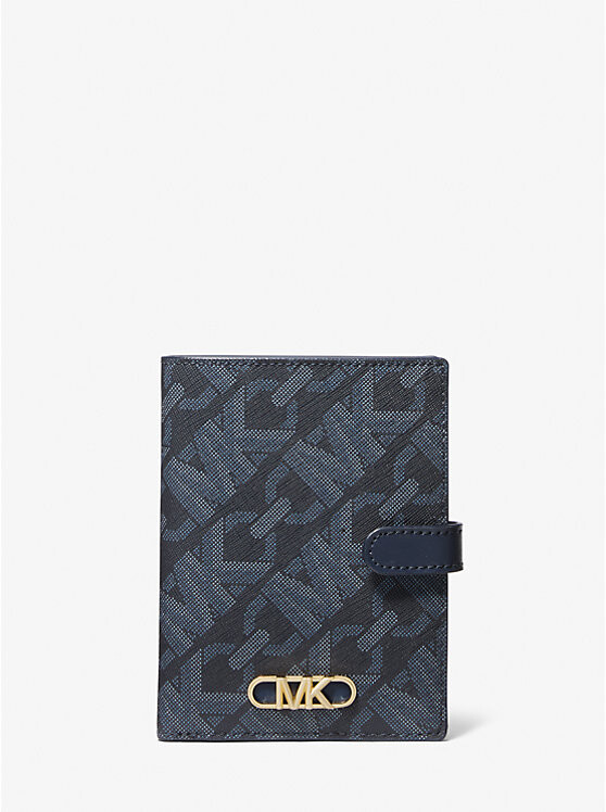 

Кошелек для паспорта Empire среднего размера с фирменным логотипом Michael Kors, черный
