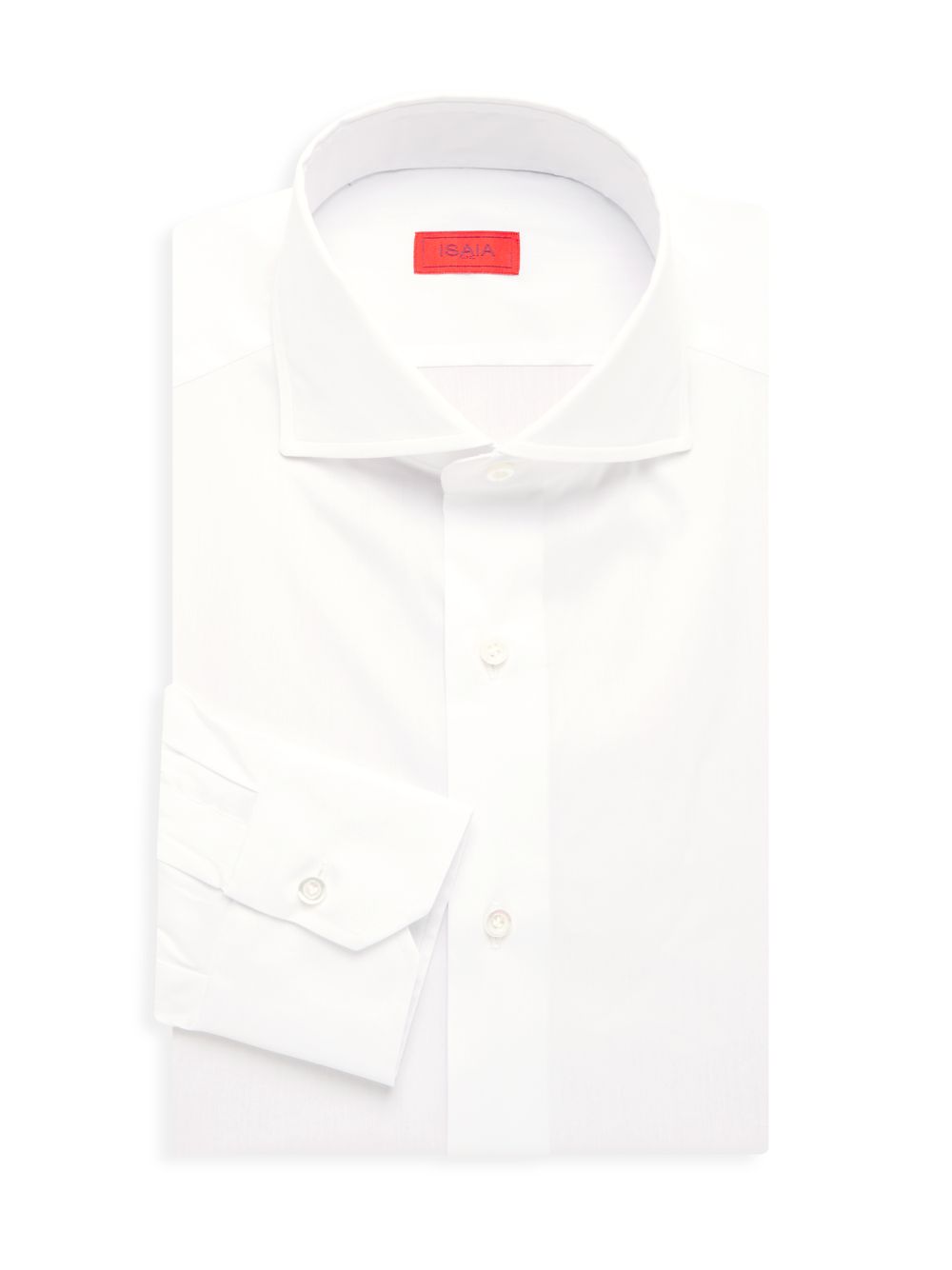 Рубашка из смесового хлопка Isaia, белый цена и фото