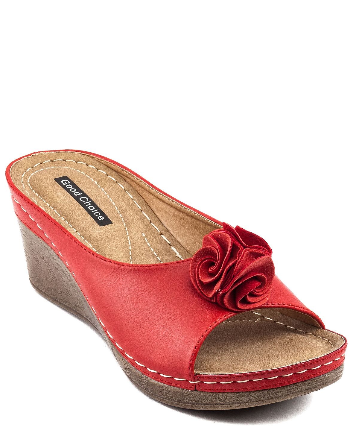 

Сандалии Sydney на танкетке GC Shoes, красный
