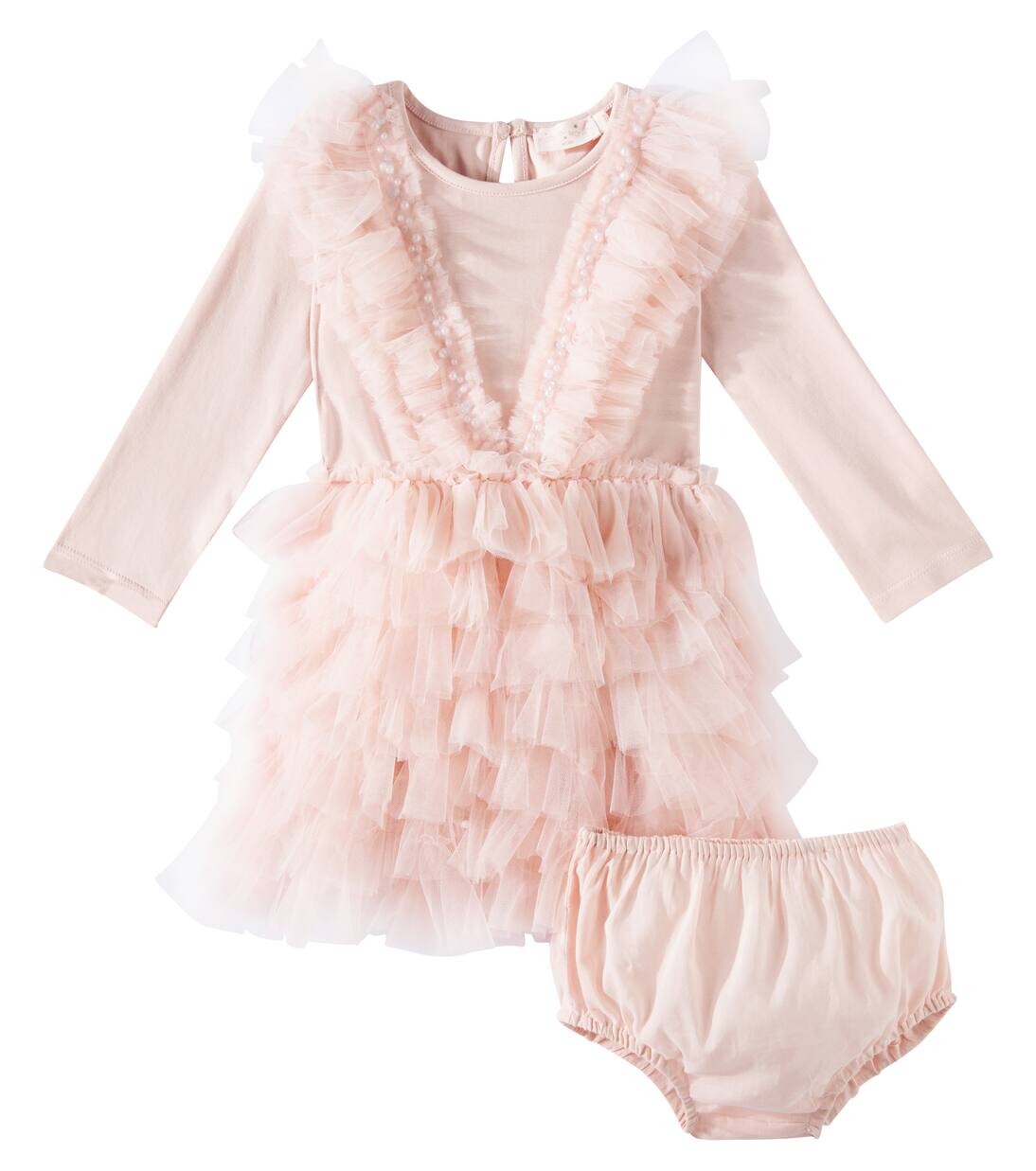 

Платье из джерси и тюля Baby Tiny Dancer Tutu Du Monde, цвет blush
