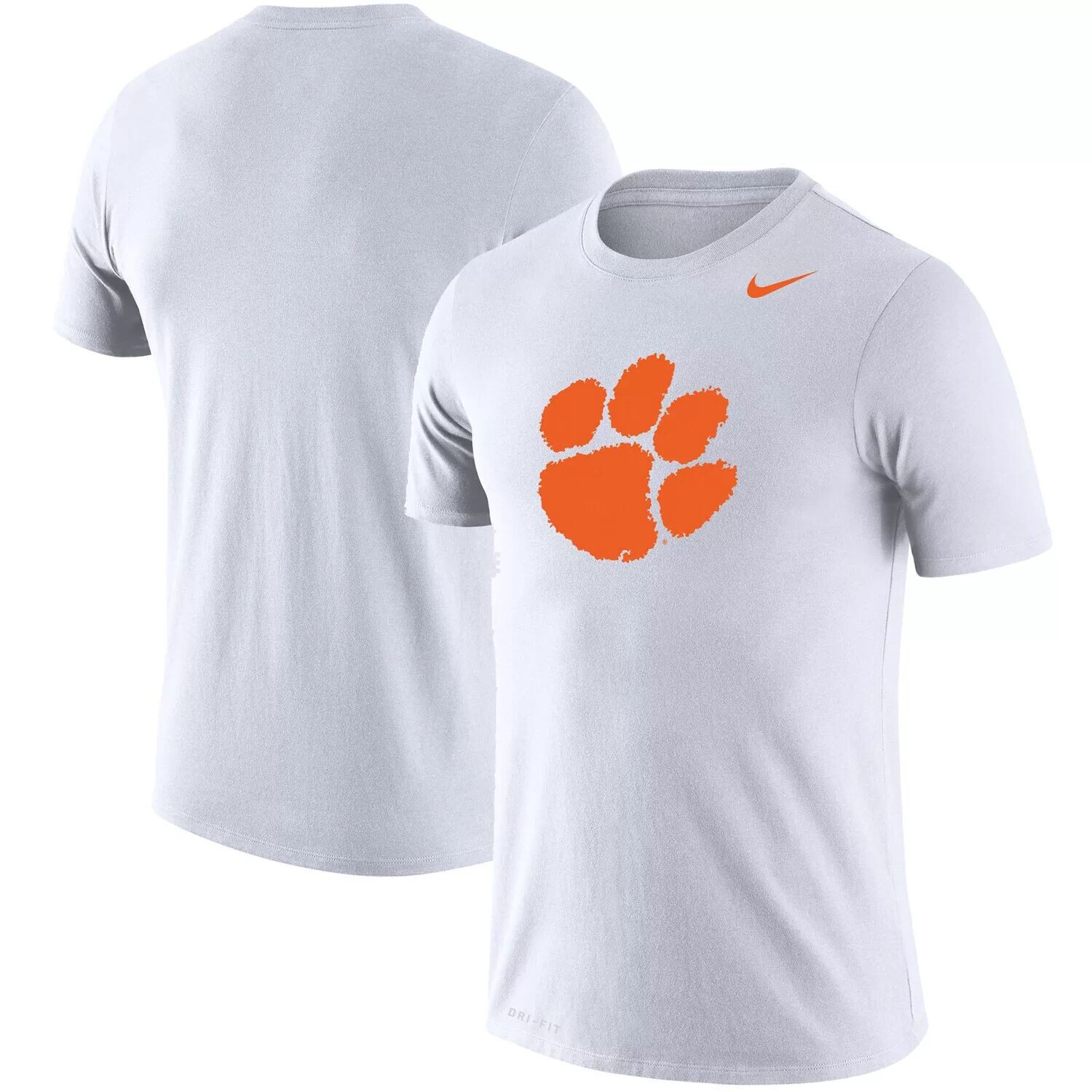 

Мужская белая футболка Clemson Tigers School с логотипом Legend Performance Nike
