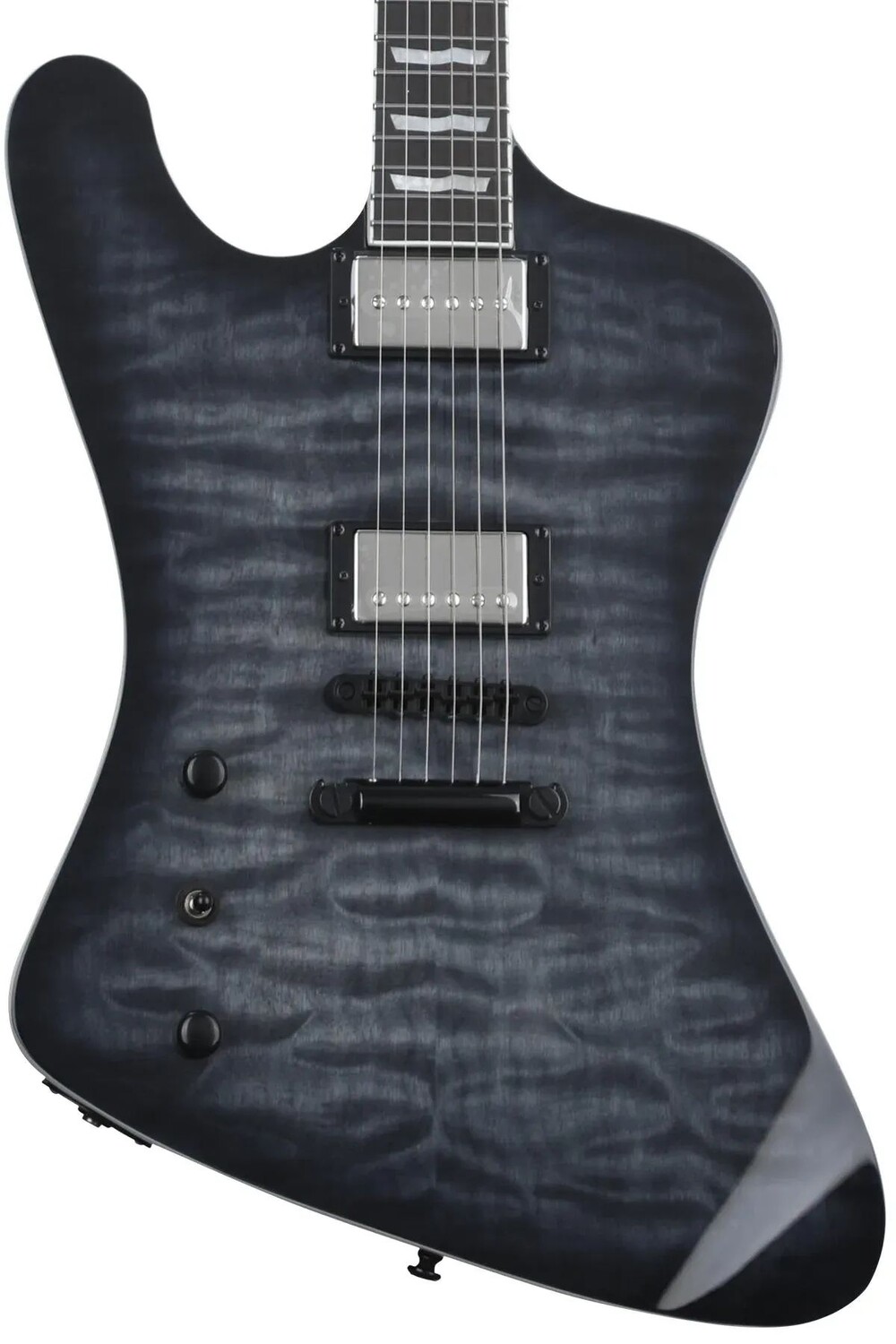 

ESP LTD Phoenix-1000 QM Электрогитара для левшей - Прозрачный черный Sunburst