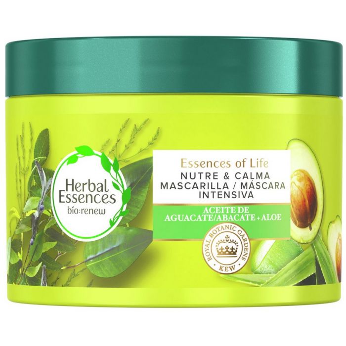 Маска для волос Bio Renew Mascarilla Capilar Intensiva Nutritiva y Calmante de Aguacate Herbal Essences, 450 ml цена и фото