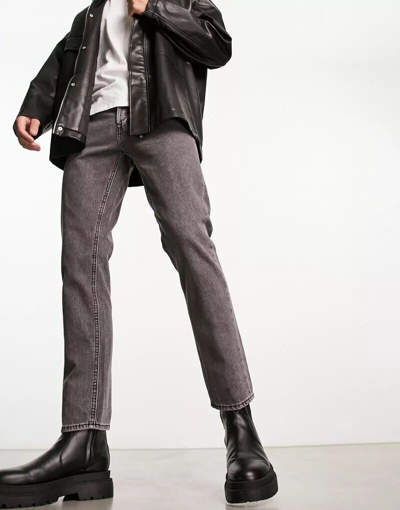 

Черные джинсы прямого кроя Jack & Jones