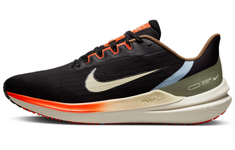 

Nike Air Winflo 9 Черный Зеленый Безопасность Оранжевый