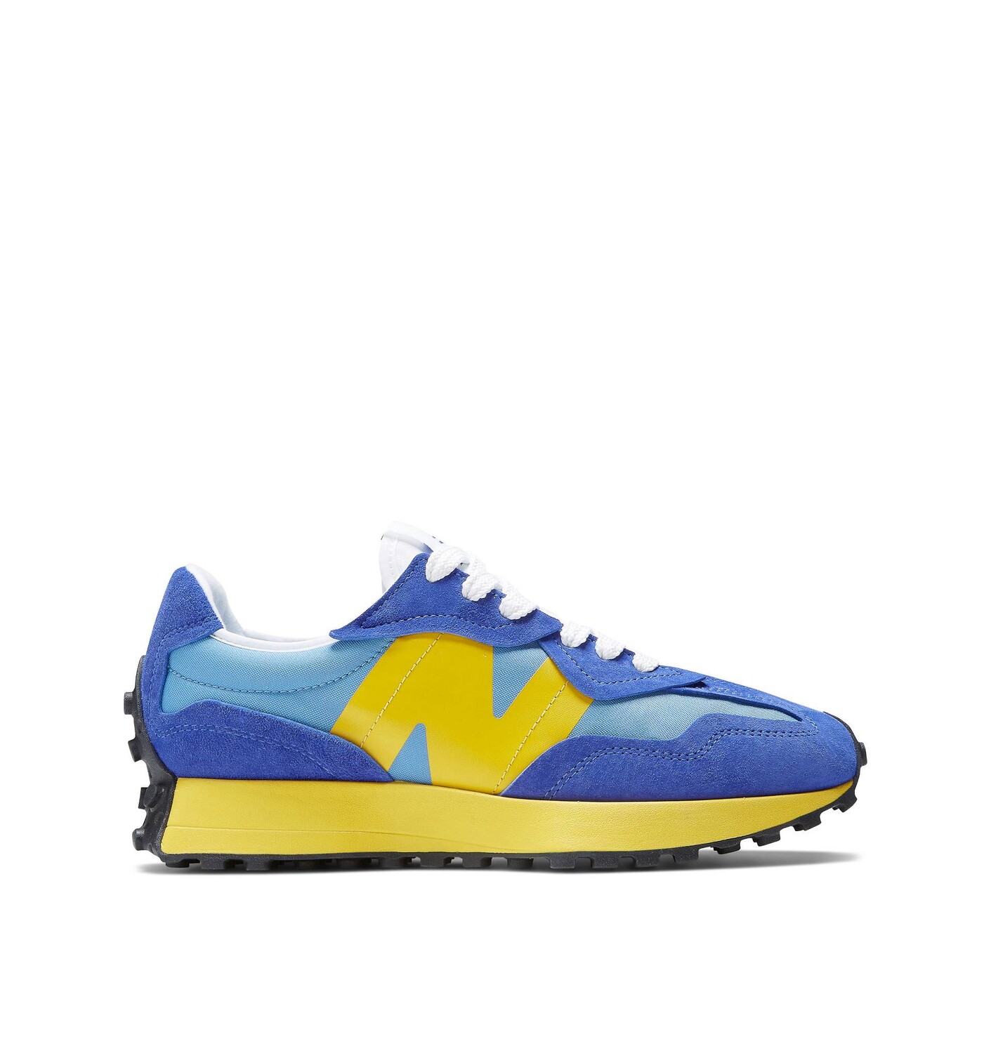 

Кроссовки New Balance 327 синего и желтого цветов, Синий