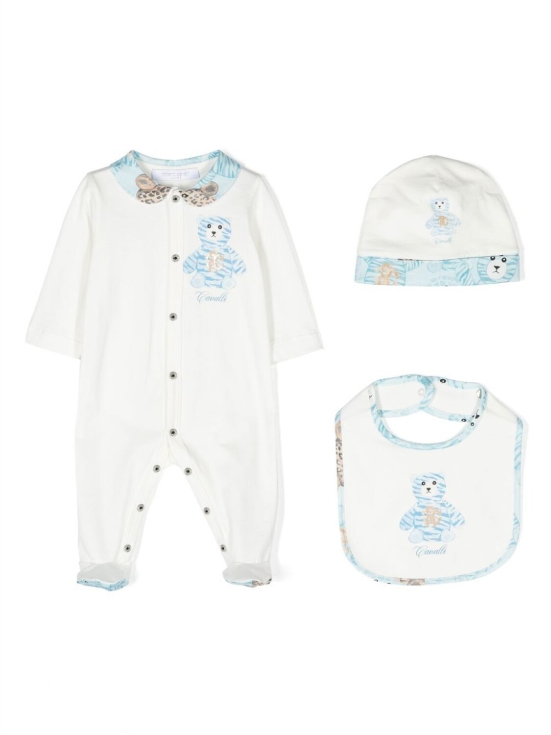 

Комплект для новорожденного с принтом Teddy Bear Roberto Cavalli Junior, белый