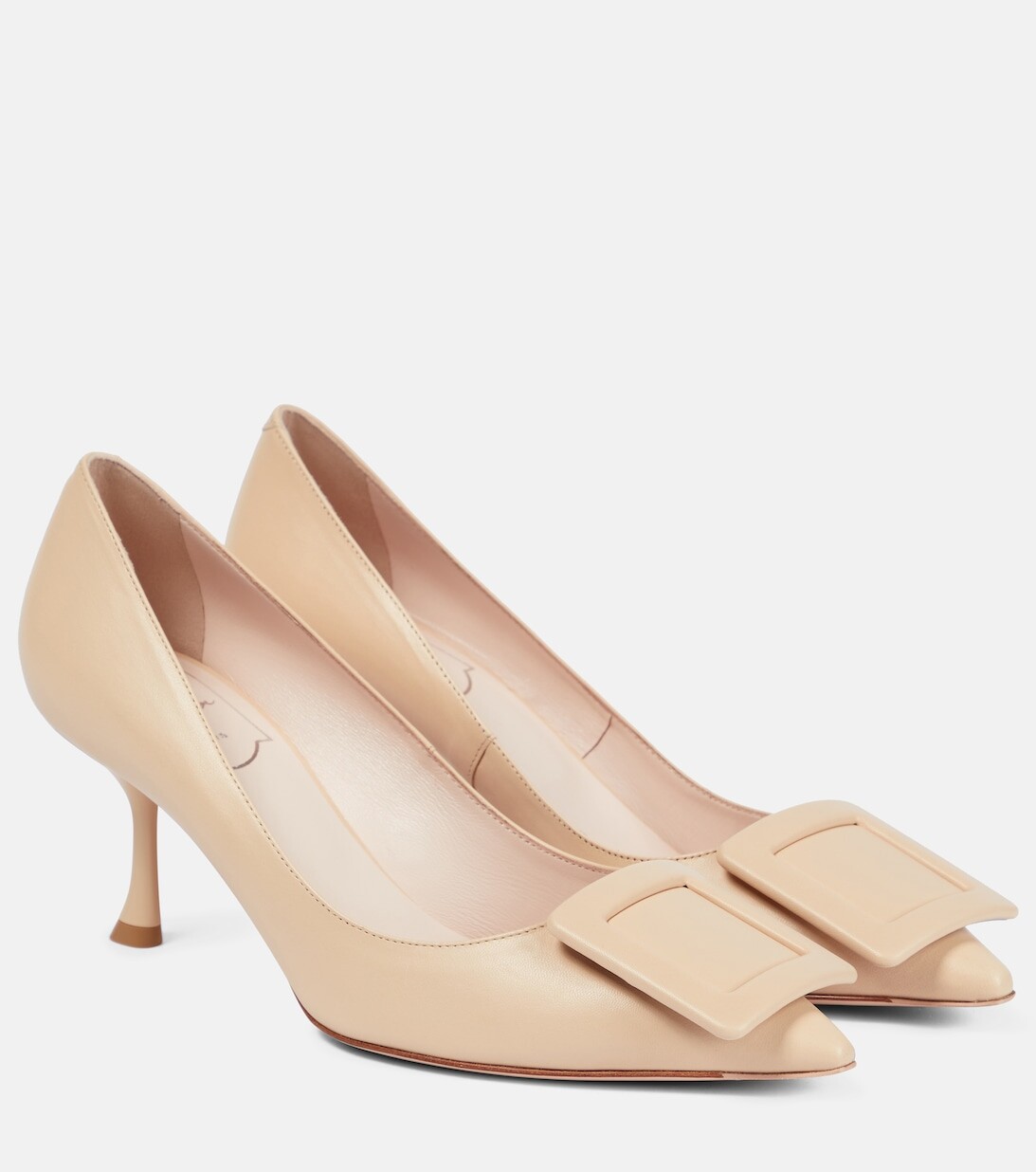 

Кожаные туфли Viv' In The City 65 Roger Vivier, бежевый