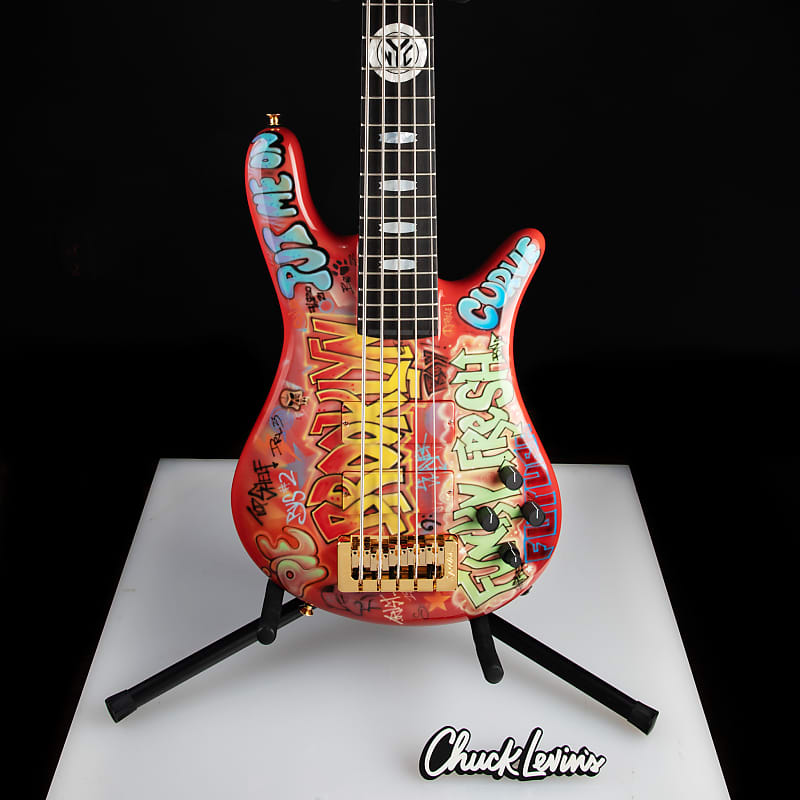 цена Басс гитара Spector USA Custom NS-5 NYC Graffiti Collection Limited Edition Bass Guitar - CHUCKSCLUSIVE - #715