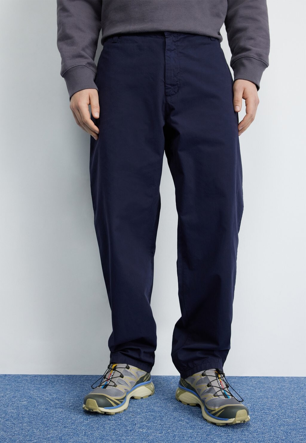 Брюки Calder Pant Carhartt WIP, цвет dark navy