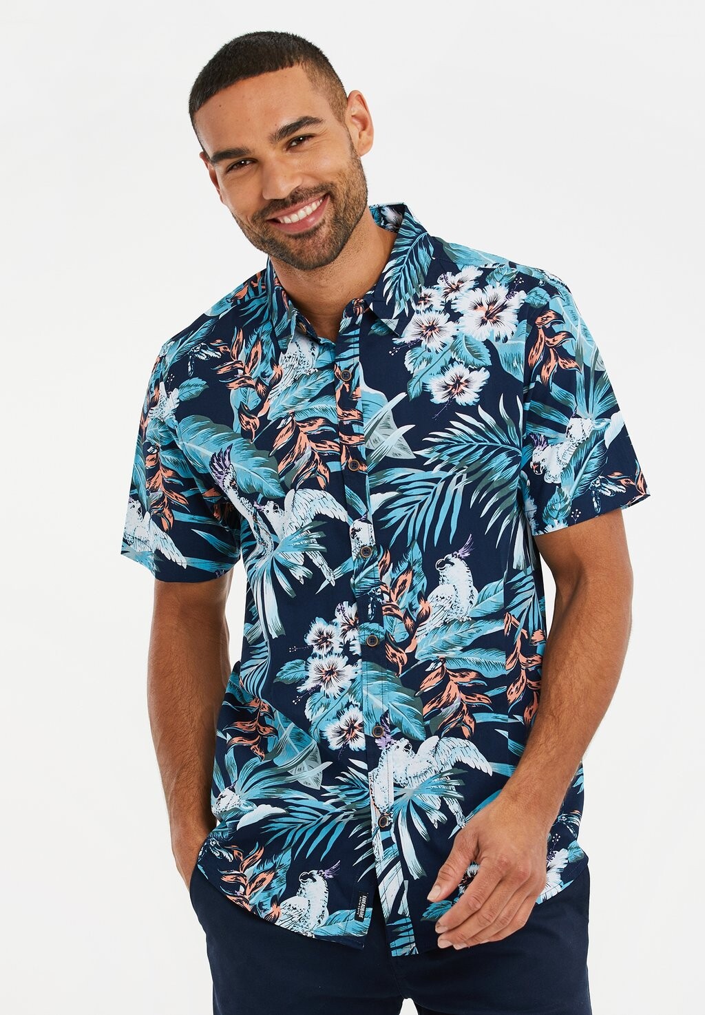 

Рубашка THBTROPICAL Threadbare, цвет navy