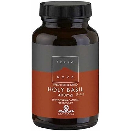 

Свежие сублимированные вегетарианские капсулы Terranova Holy Basil, 50 штук, 400 мг Terra Nova