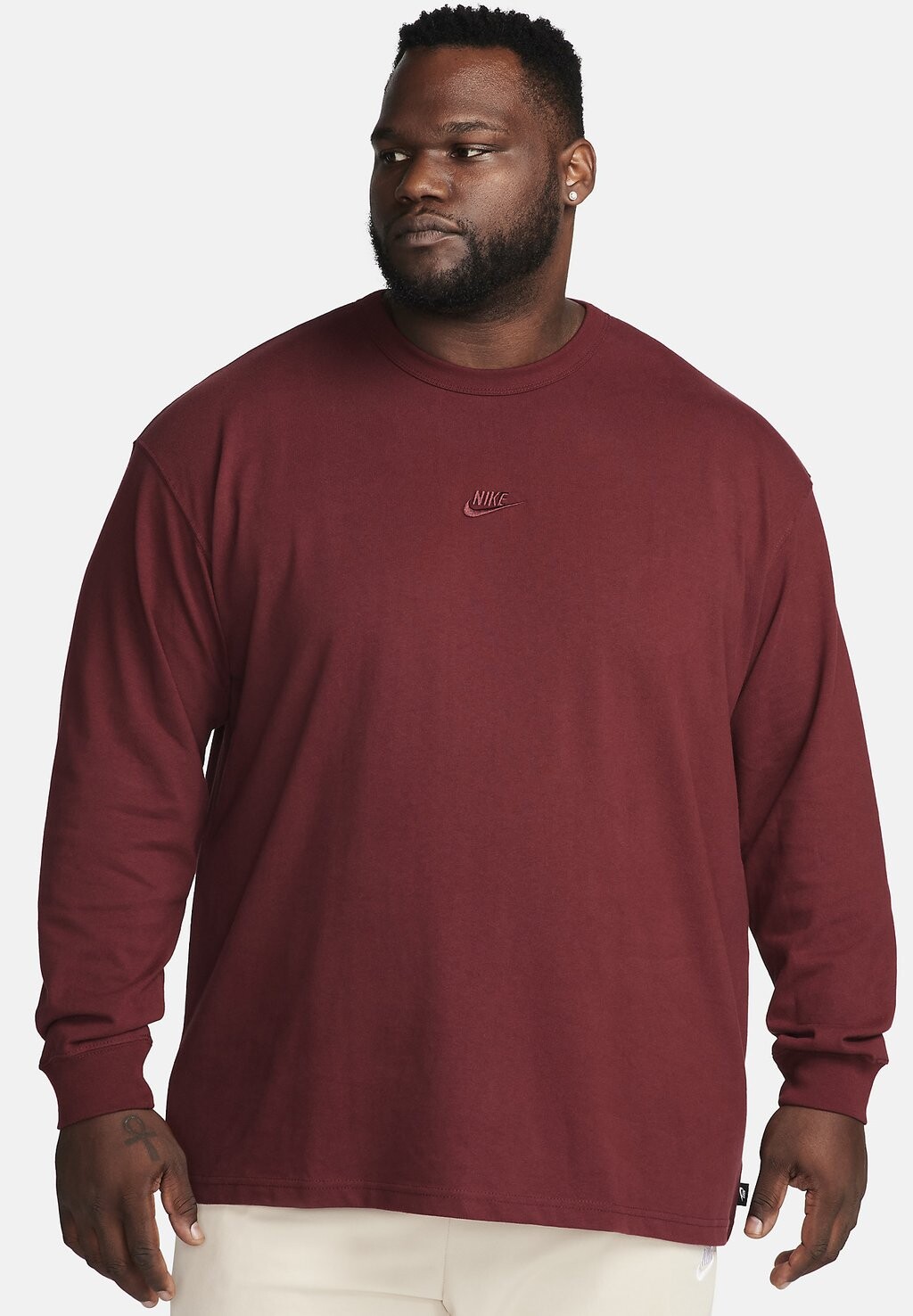 

Футболка с длинным рукавом Prem Essntl Sust Unisex Nike, цвет dark team red