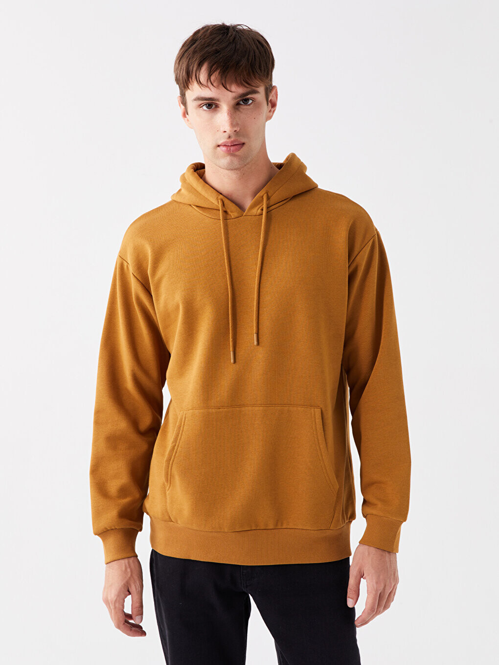 

Мужская толстовка с длинным рукавом LCW Casual, горчично-желтый