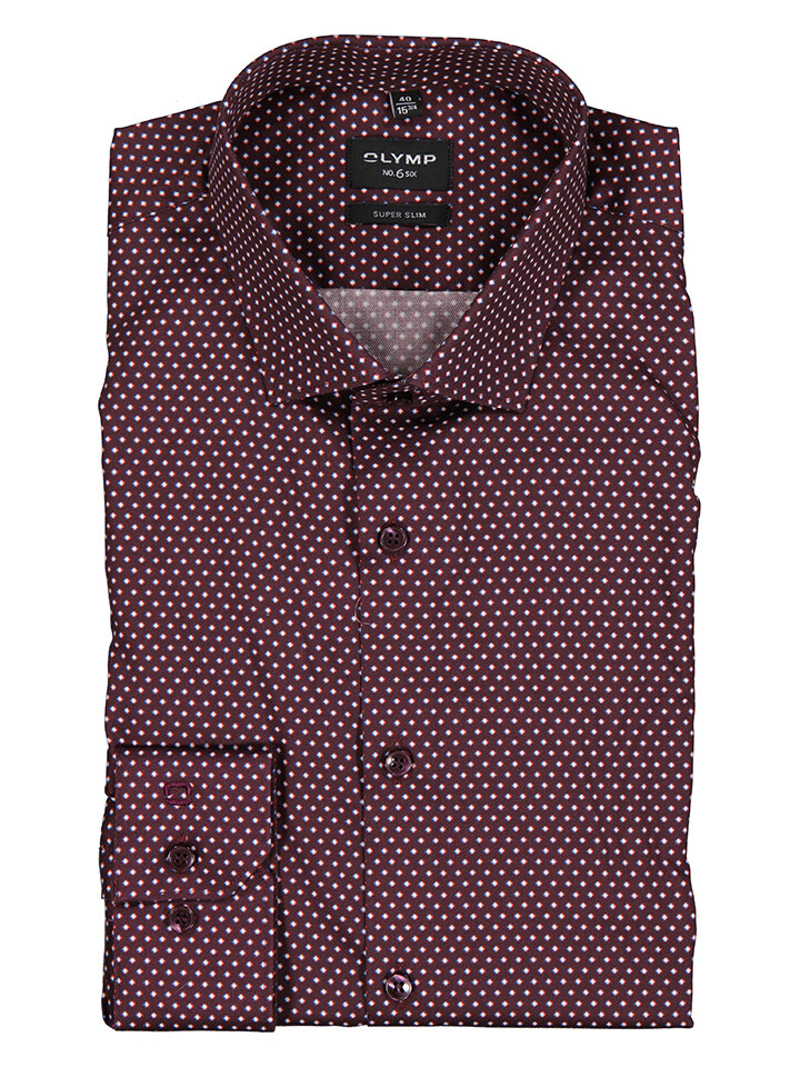 

Рубашка OLYMP No 6 six Super Slim fit, цвет Pflaume