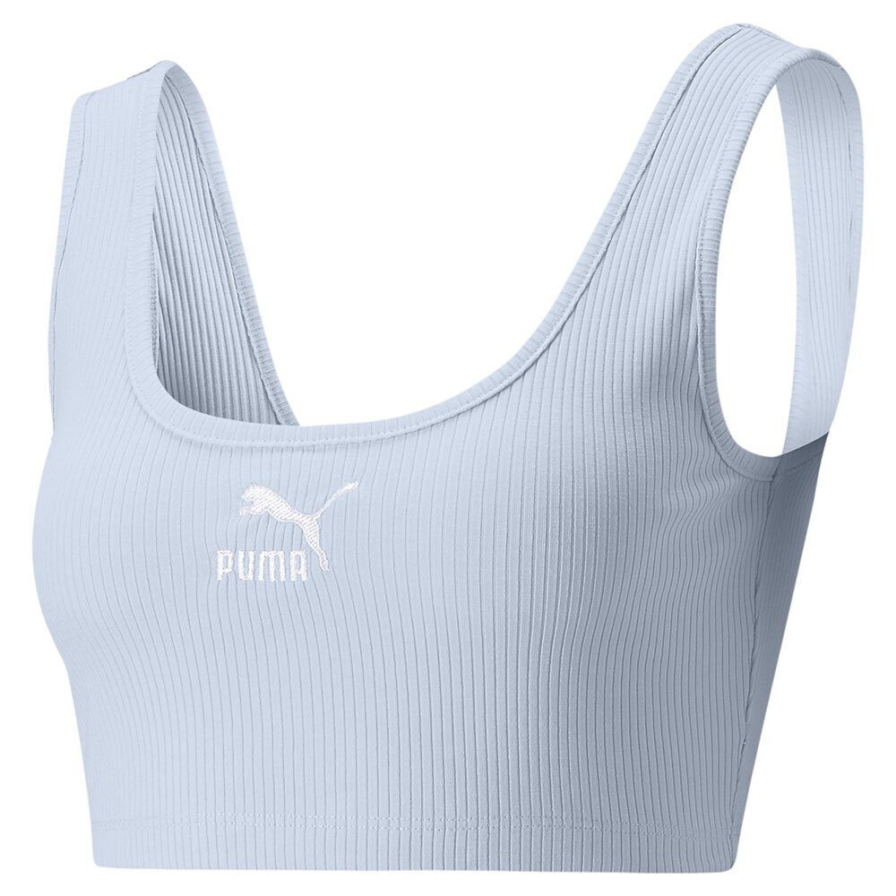 

Топ Puma Classics Ribbed Crop, синий
