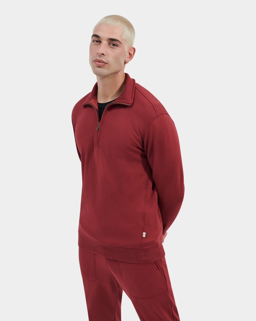 

Толстовка Zeke Half Zip Pullover UGG, красный