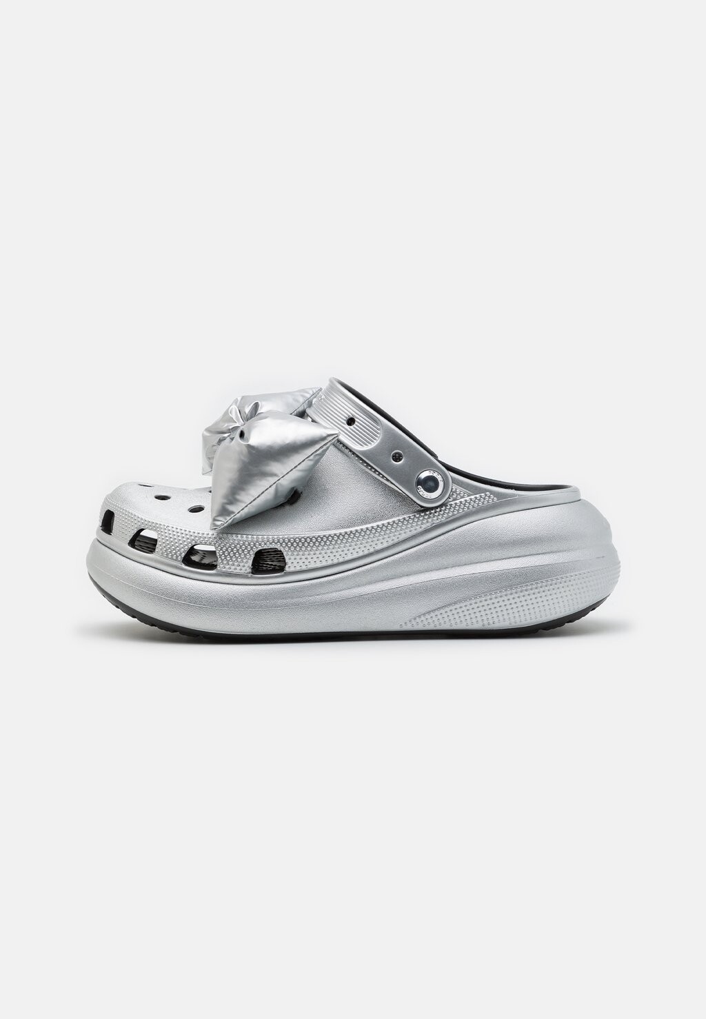 Тапочки Crush Supershine Bow Unisex Crocs, цвет metallic