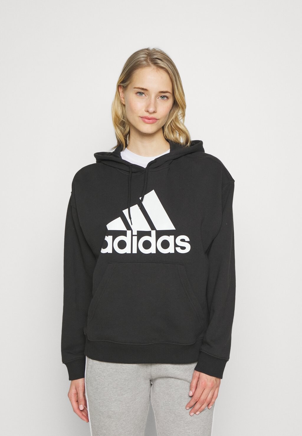

Толстовка Adidas, черно-белый, Черный