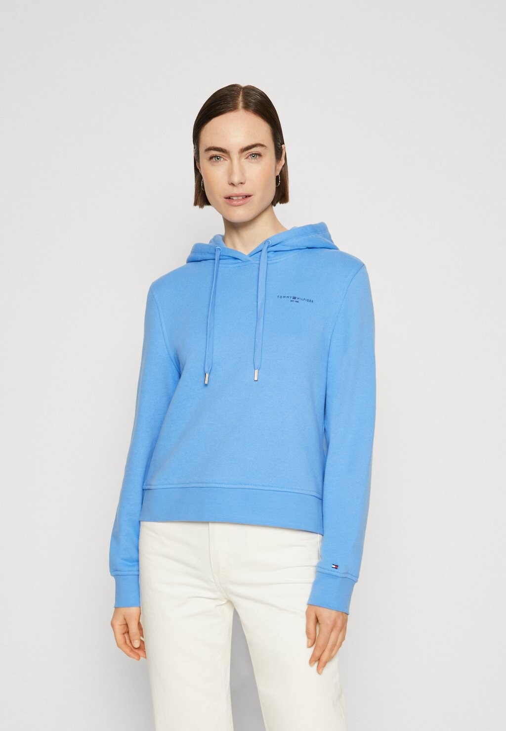 

Толстовка Tommy Hilfiger Толстовка с капюшоном MINI LOGO 1985, цвет blue spell