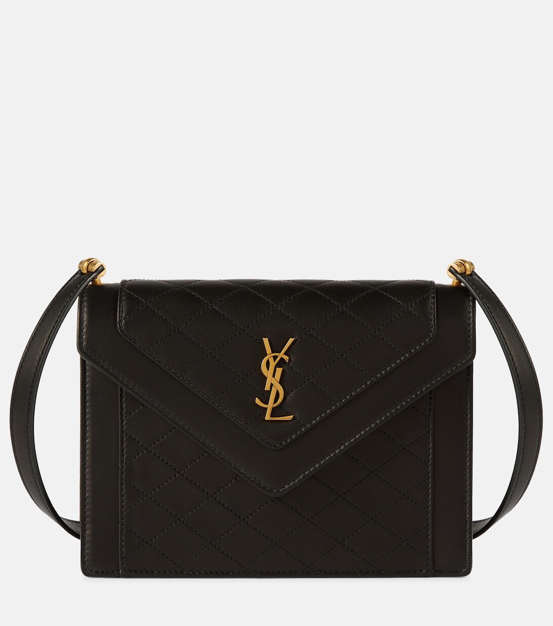 

Кожаная сумка через плечо Gaby Mini Saint Laurent, черный