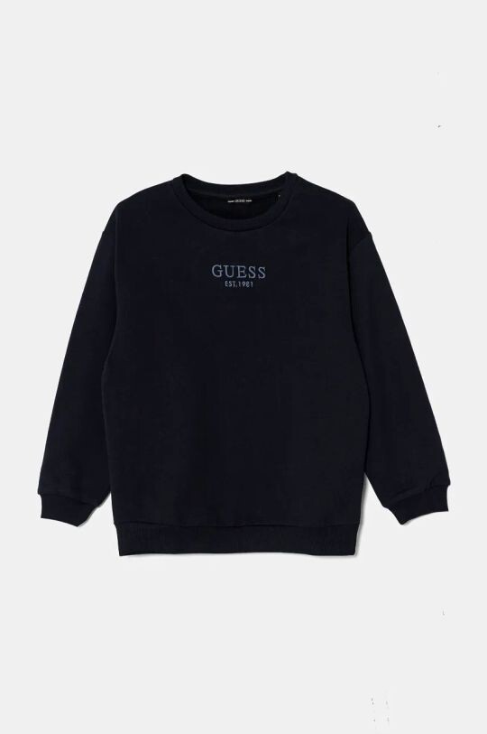 

Детская хлопковая толстовка Guess, темно-синий