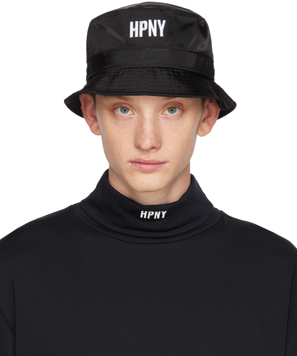 Черная панама HPNY Heron Preston кроссовки blauer heron black