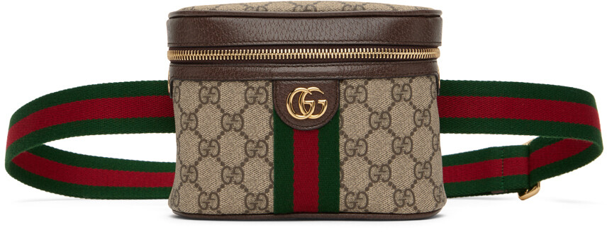 

Бежевая поясная сумка Ophidia Gucci