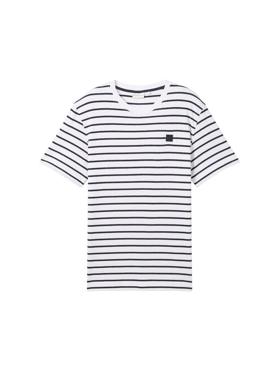 

Футболка TOM TAILOR, цвет Navy/White
