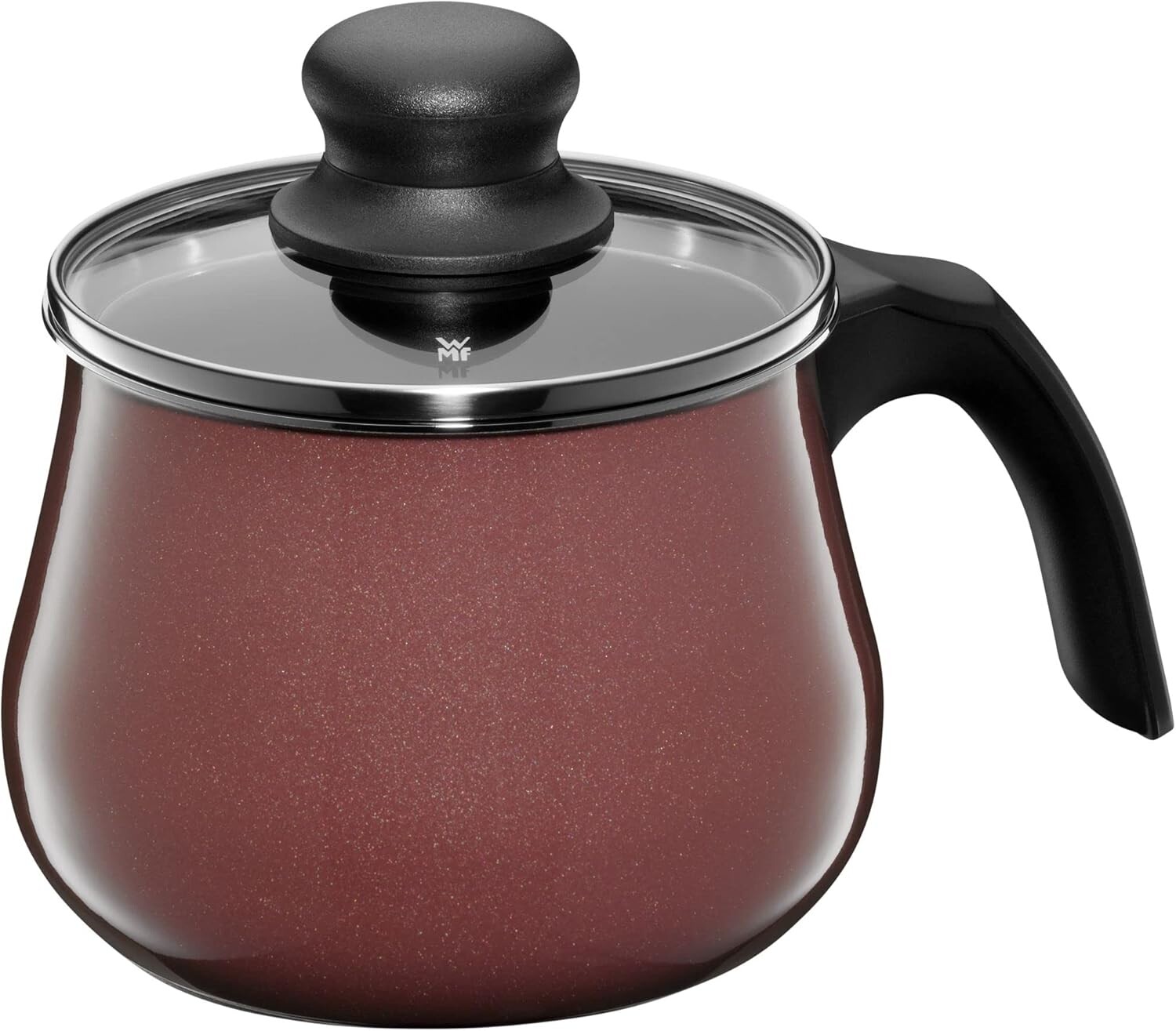 

WMF W0515525290 Кастрюля с одной ручкой, 5,5 дюймов (14 см), совместимая с газовым огнем, многофункциональная кастрюля Fusion Tech Mineral, безводное приготовление пищи, рис, розовый кварц, Rose Quartz