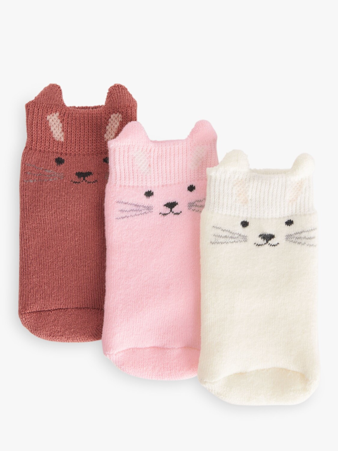 

Носки John Lewis baby Bunny из органического хлопка, набор из 3 штук