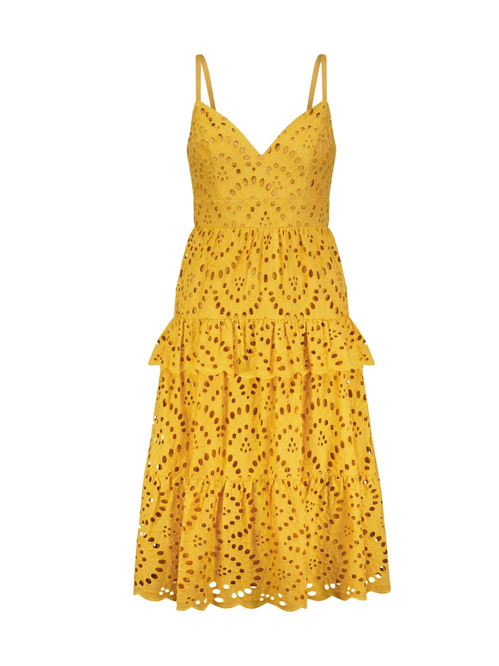

Платье-миди с люверсами BCBGMAXAZRIA