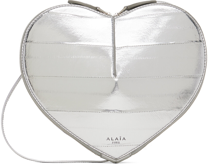 

Серебряная сумка на плечо 'Le Cœur' Alaïa