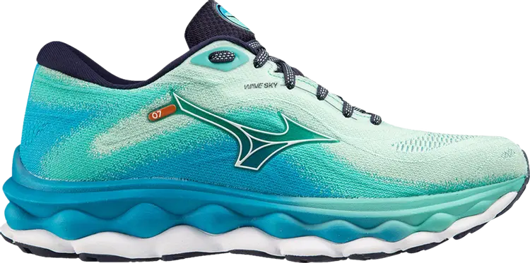 

Кроссовки Wmns Wave Sky 7 'Beveled Glass White', синий