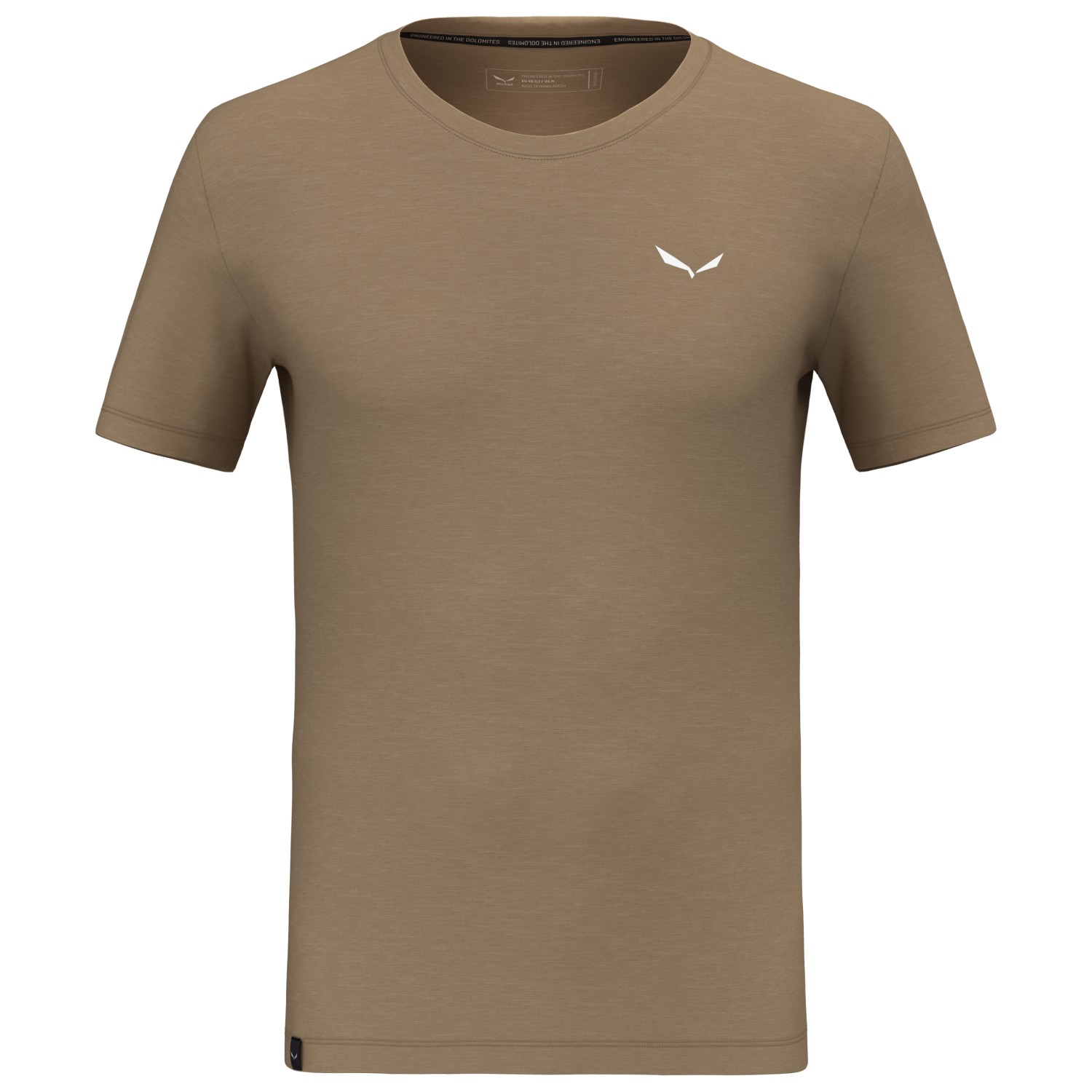 Рубашка из мериноса Salewa Eagle Minilogo Alpine Merino T Shirt, цвет Quicksand