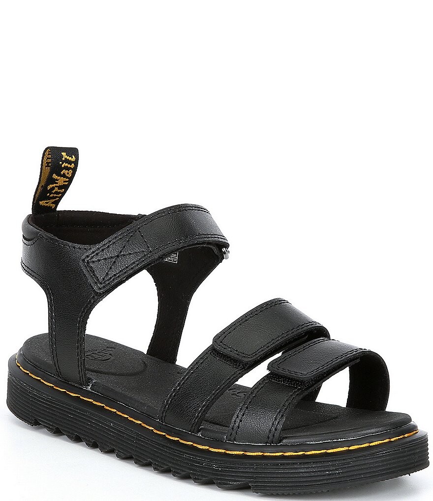 

Кожаные сандалии Klaire для девочек Dr. Martens (Молодежь), черный