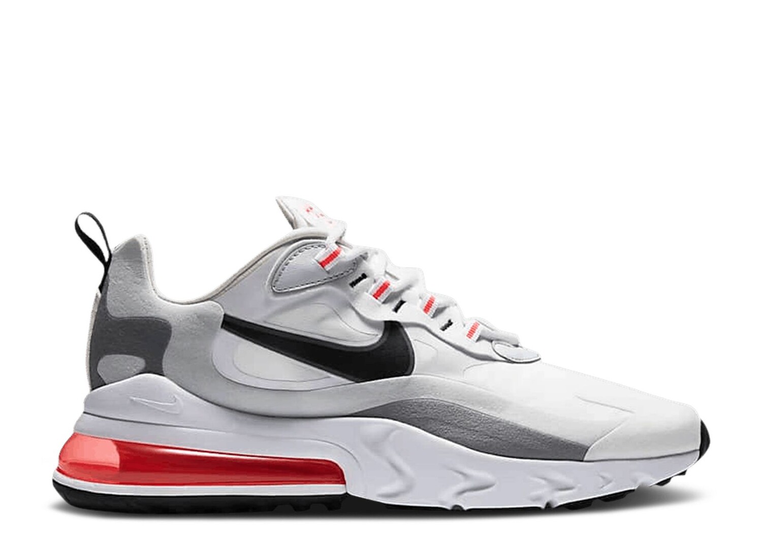 

Кроссовки Nike Air Max 270 React 'White Crimson Black', белый, Белый;серый