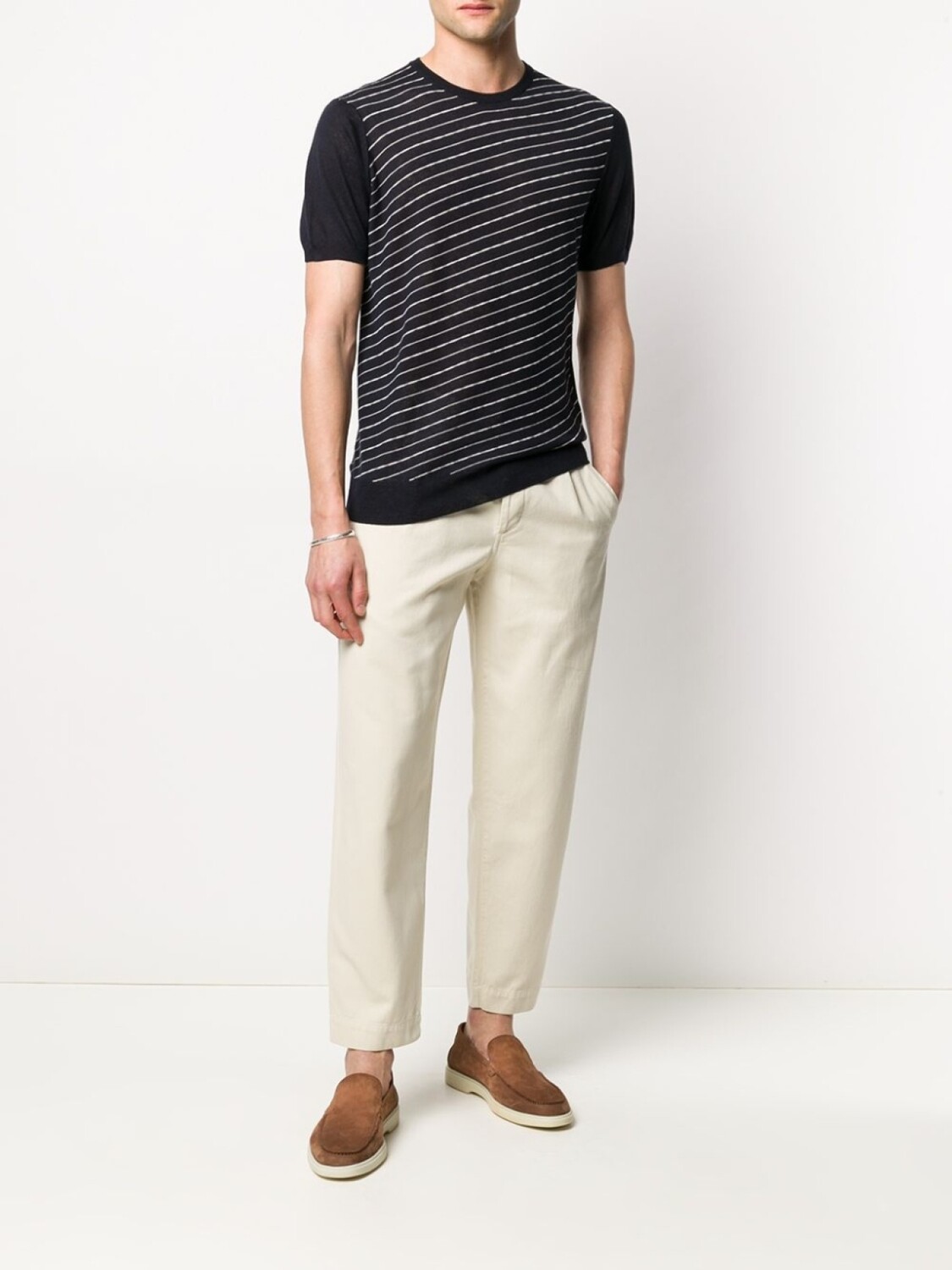 

Corneliani футболка в полоску, синий