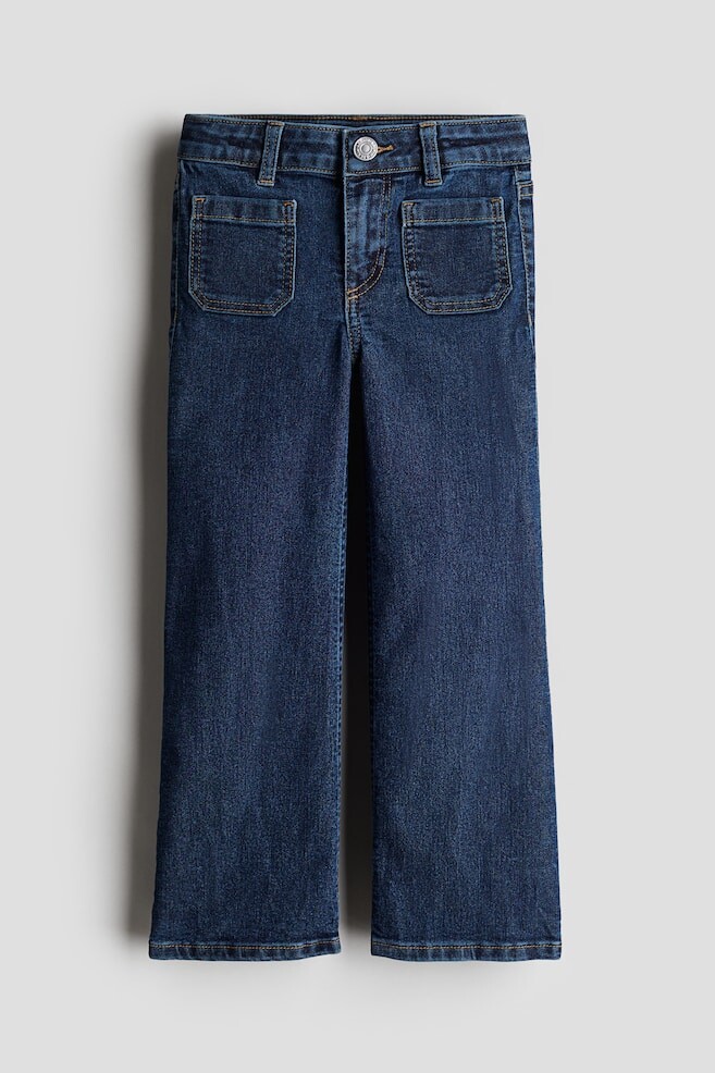 

Суперэластичные широкие джинсы H&M, синий