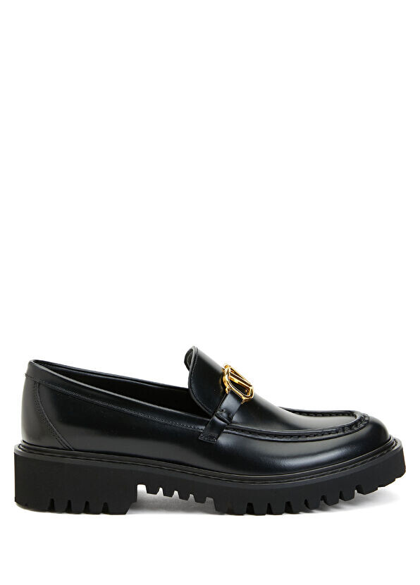 

Женские кожаные лоферы Vlogo Valentino Garavani, черный