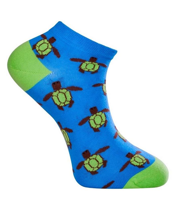 Мужские носки до щиколотки с рисунком черепахи Love Sock Company, синий