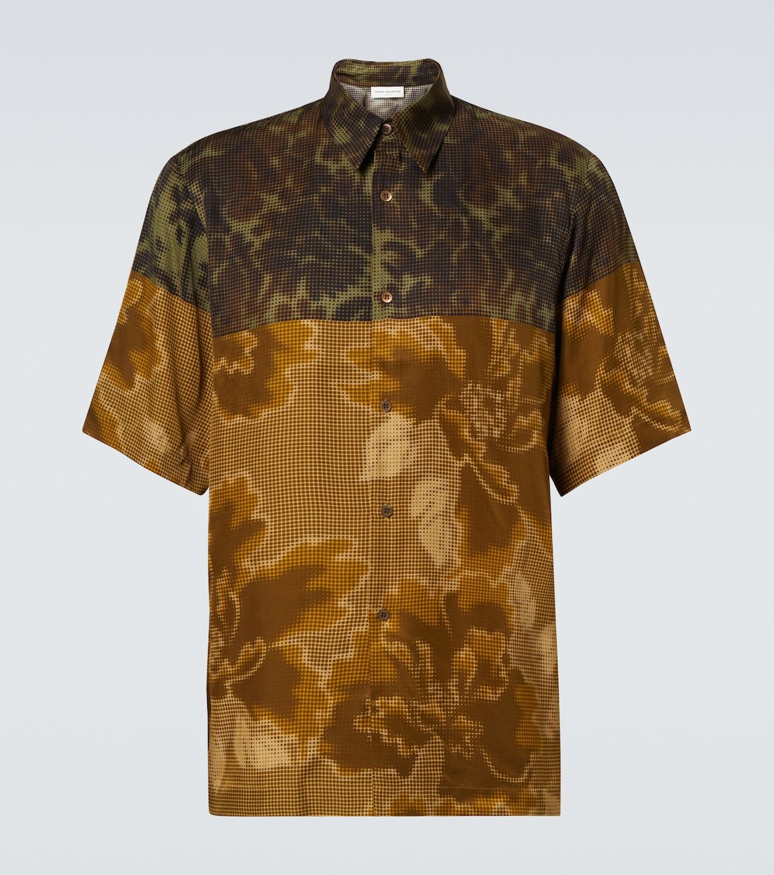 

Футболка для боулинга с принтом Dries Van Noten, цвет dessin c