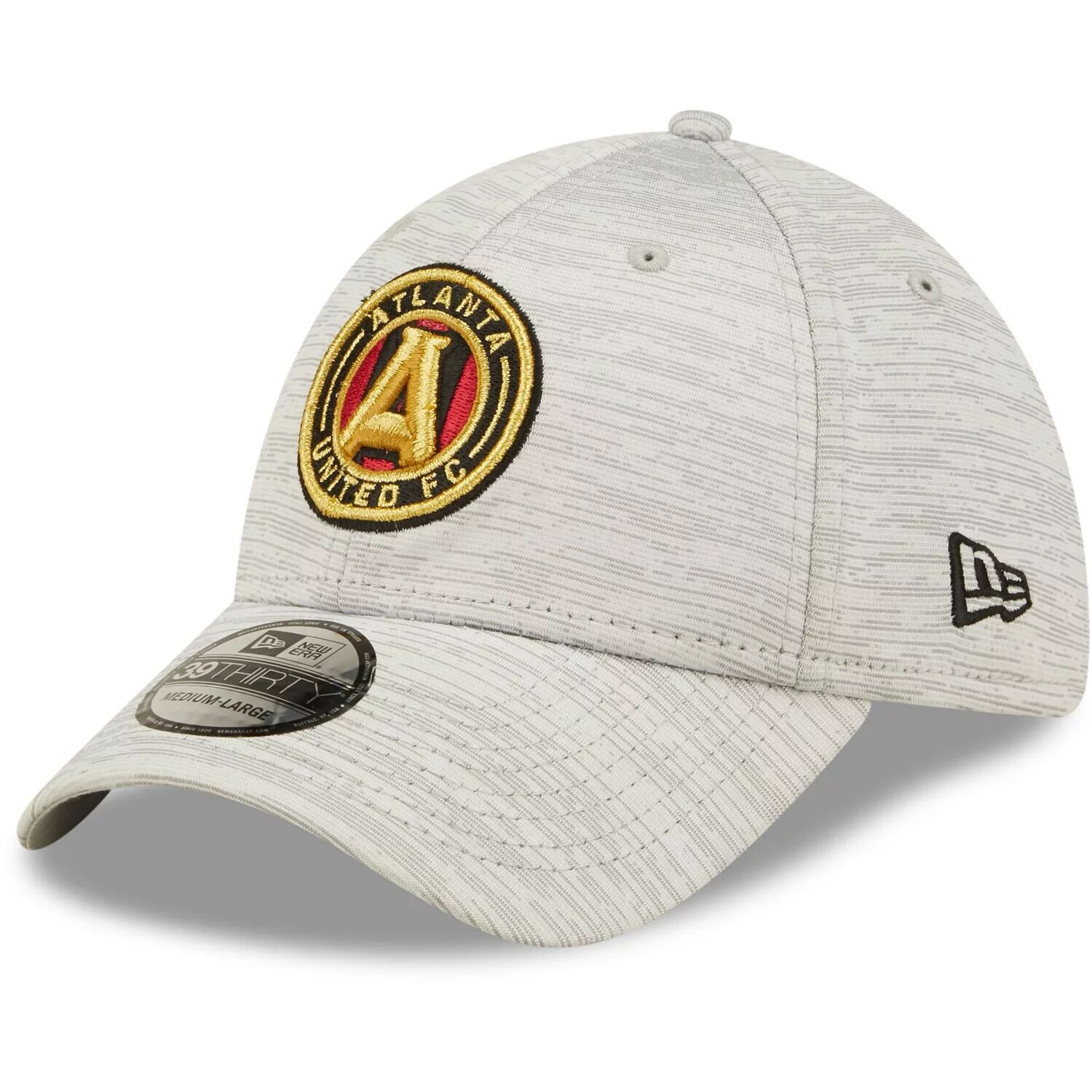 

Мужская серая гибкая кепка New Era Atlanta United FC Distinct 39THIRTY