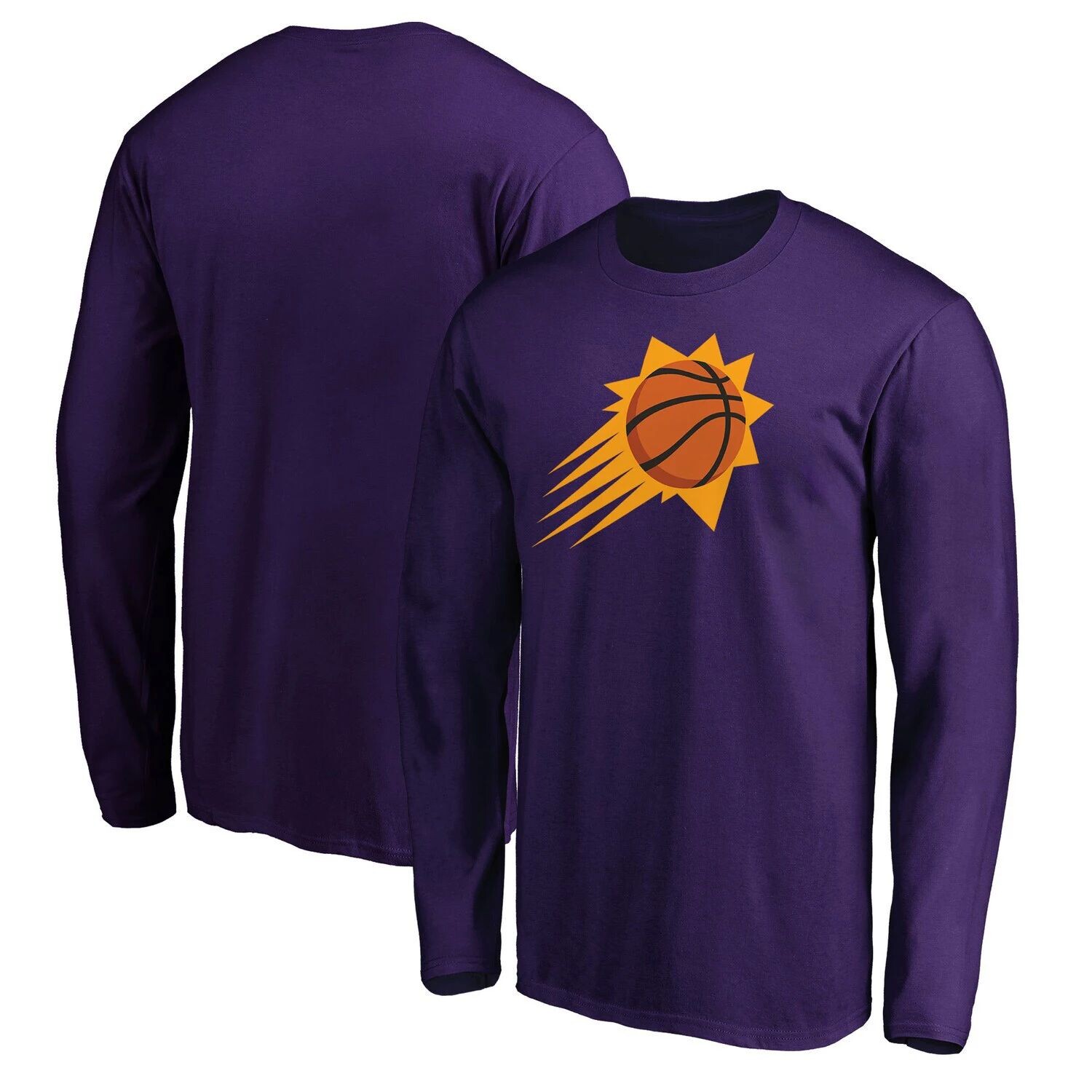 

Мужская фиолетовая футболка с длинным рукавом и фирменным логотипом Phoenix Suns Team Primary Fanatics, Фиолетовый