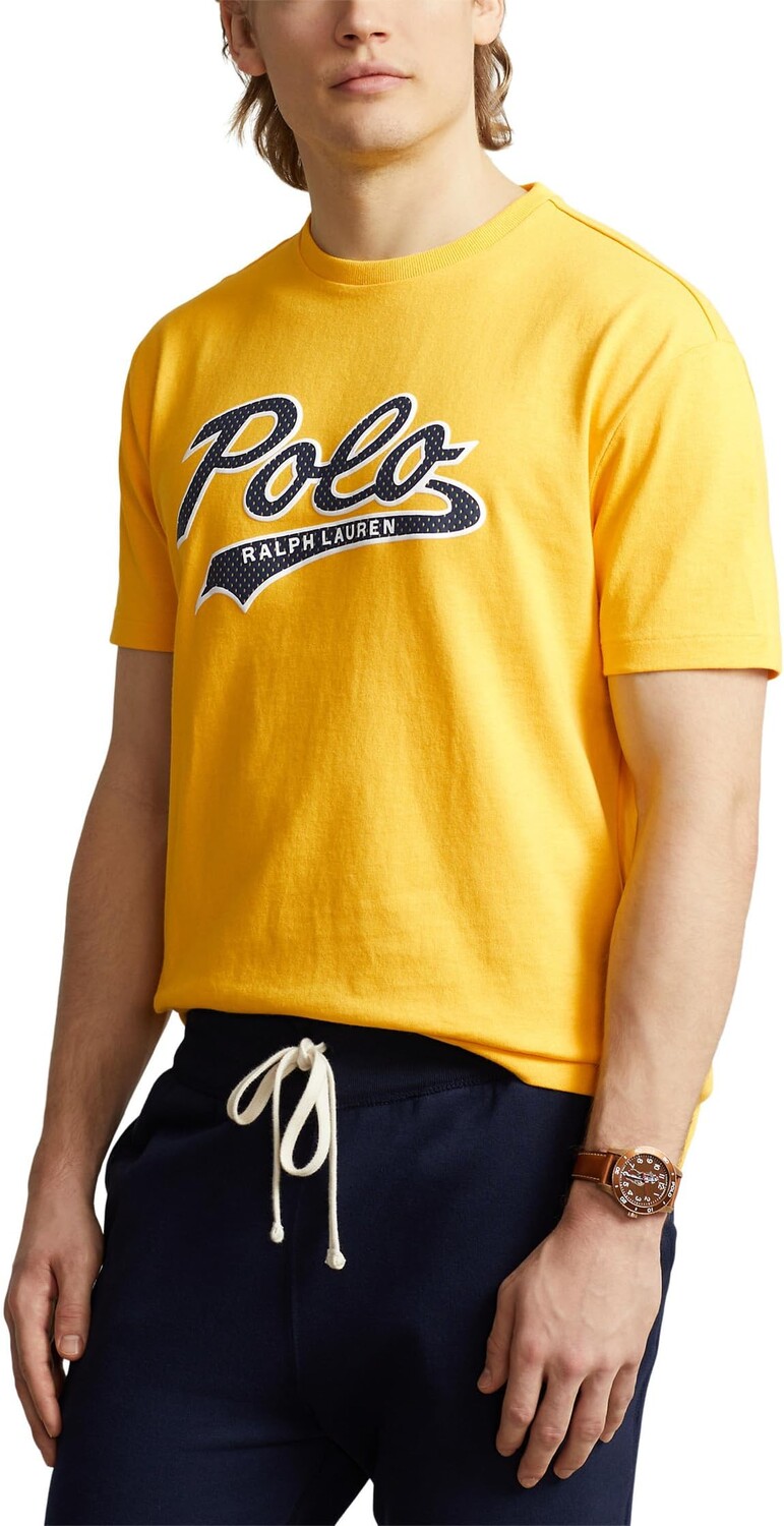 

Классическая футболка из джерси с логотипом Polo Ralph Lauren, цвет Athletic Gold