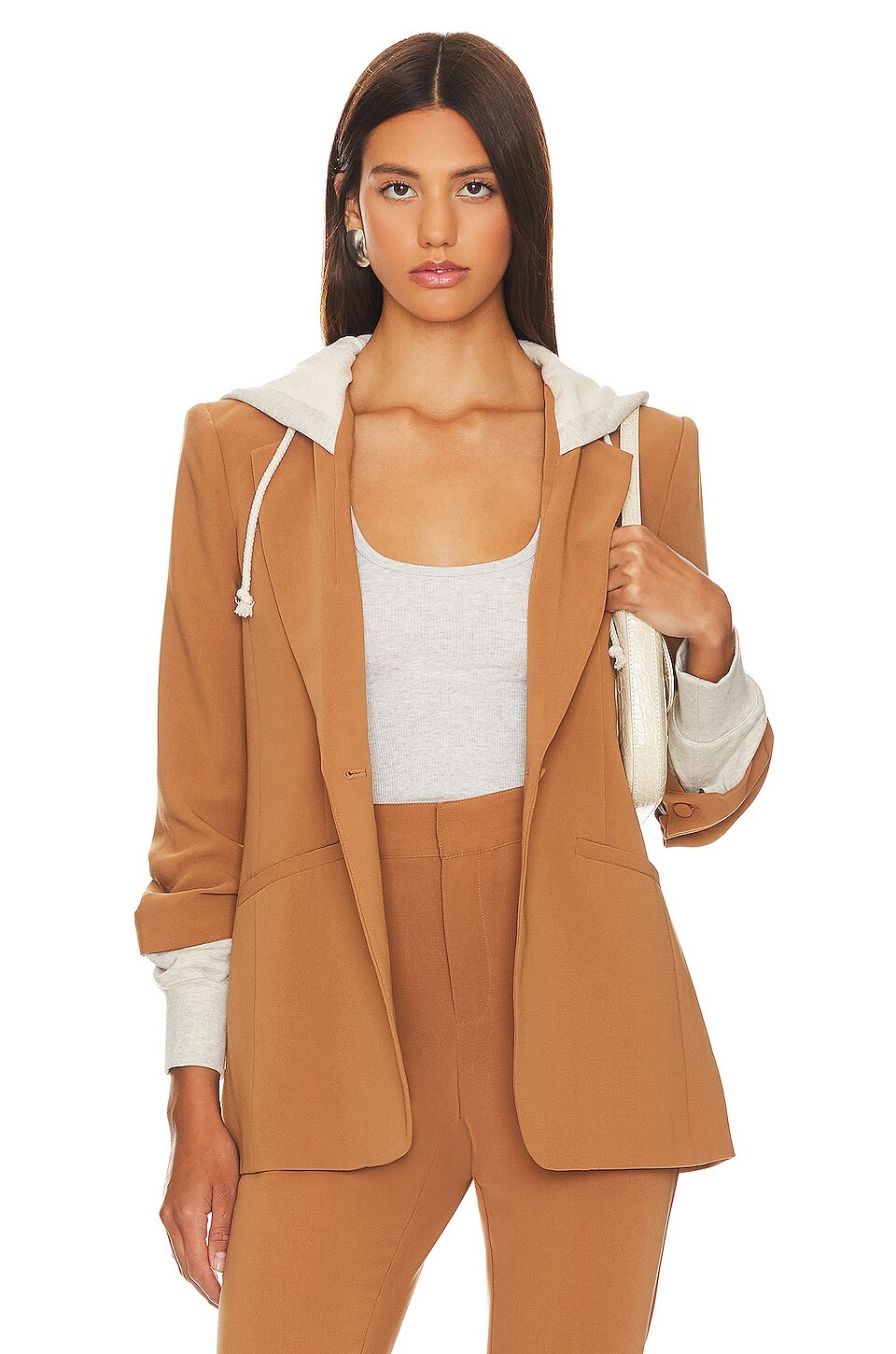 

Куртка Cinq a Sept Hooded Khloe, цвет Cinnamon & Oatmeal